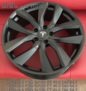 Кованые диски Tesla Model s R19,  оригинальные параметры