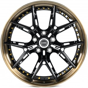 WS FORGED WS-120C GLOSS_BLACK_LIP_BRUSHED_BRONZE_FORGED GLOSS_BLACK_LIP_BRUSHED_BRONZE_FORGED