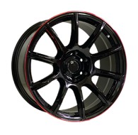 Off Road Wheels OW1012 GLOSSY_BLACK_RED_LINE_RIVA_RED