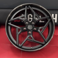 WS FORGED WS-061C SATIN_BLACK_LIP_BRUSHED_GLOSS_BLACK_FORGED