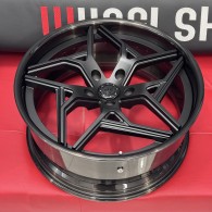 WS FORGED WS-061C SATIN_BLACK_LIP_BRUSHED_GLOSS_BLACK_FORGED
