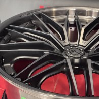 WS FORGED WS-075C SATIN_BLACK_DARK_MACHINED_FACE_LIP_BRUSHED_BLACK_FORGED