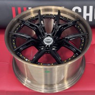 WS FORGED WS-120C GLOSS_BLACK_LIP_BRUSHED_BRONZE_FORGED